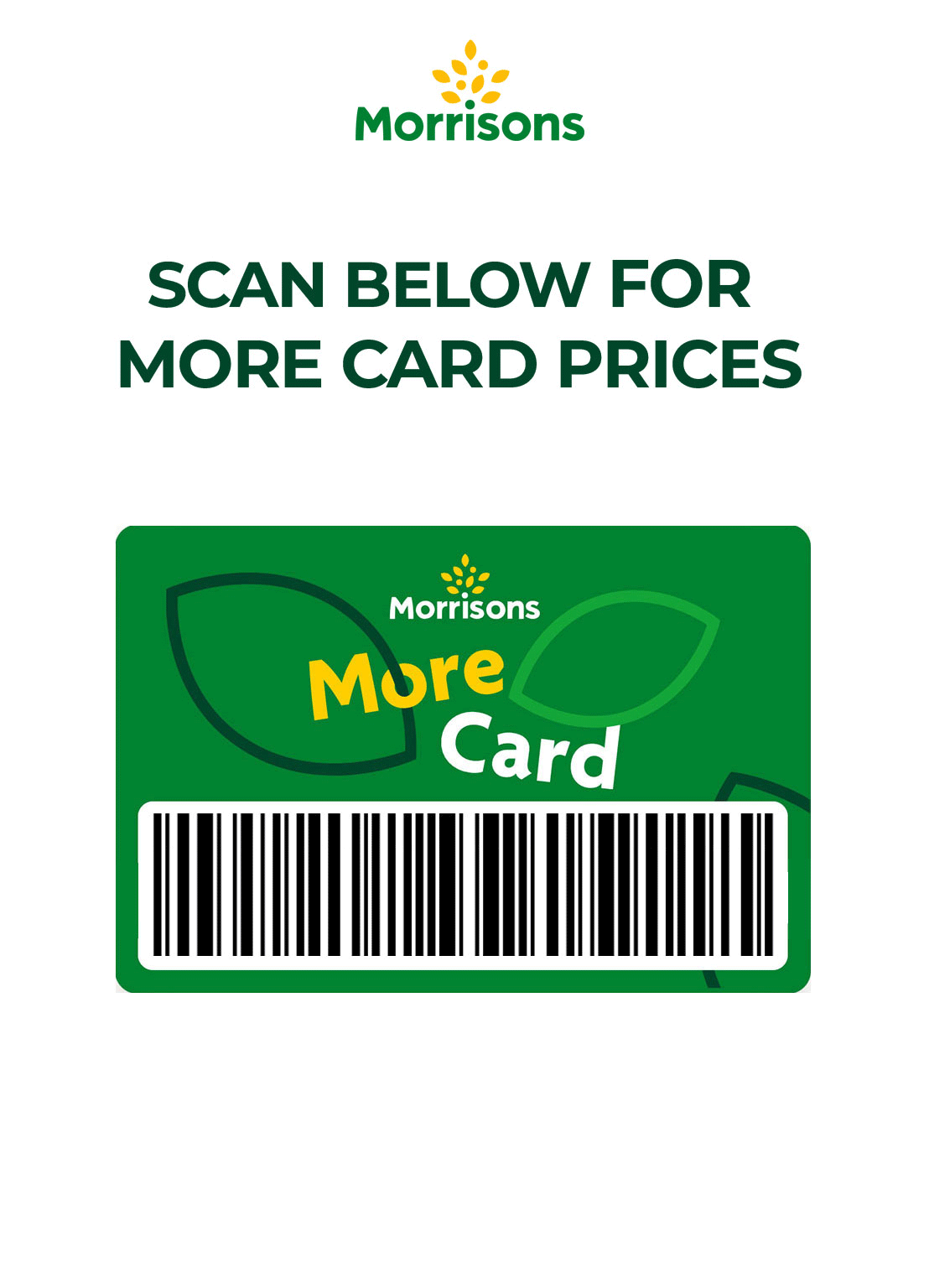 Morrisons More Card Barcode picture